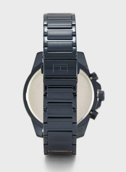 TOMMY HILFIGER Analogue Multifunction Watch with Steel Bracelet