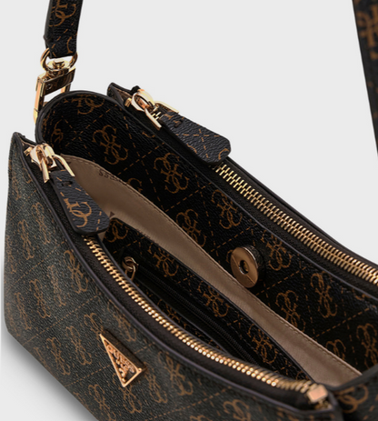 Guess NOELLE II Logo Patterned Shoulder Bag