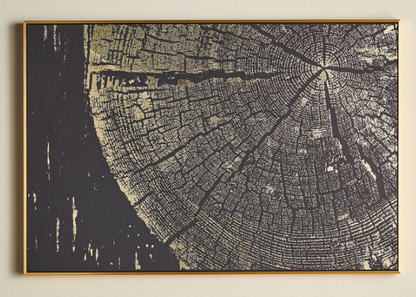 plice Framed Canvas Wall Art - 82x122 cm