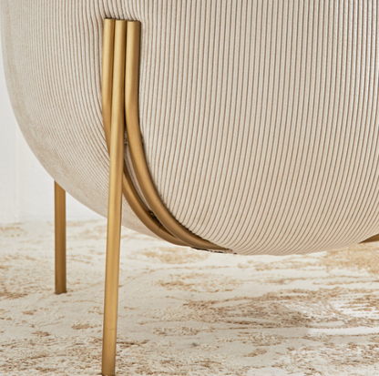 ashwa Fabric Ottoman