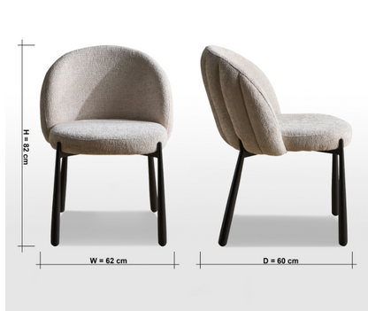 radient Fabric Dining Chair