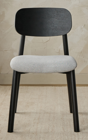 harcoal Fabric Dining Chair
