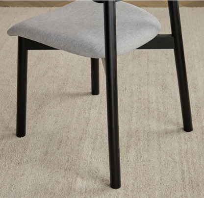 harcoal Fabric Dining Chair