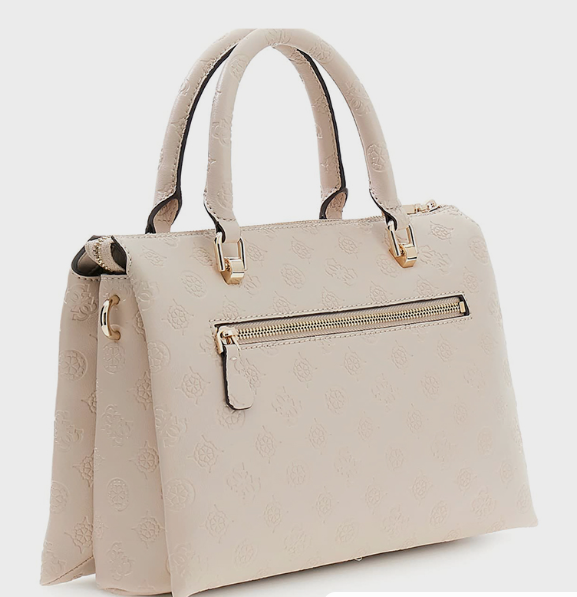 Guess DITA Logo Debossed Satchel Bag