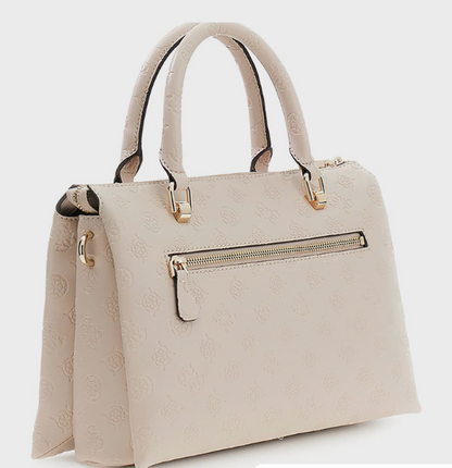 Guess DITA Logo Debossed Satchel Bag