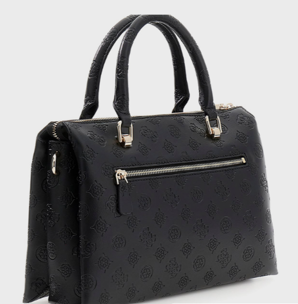 Guess DITA Logo Debossed Satchel Bag
