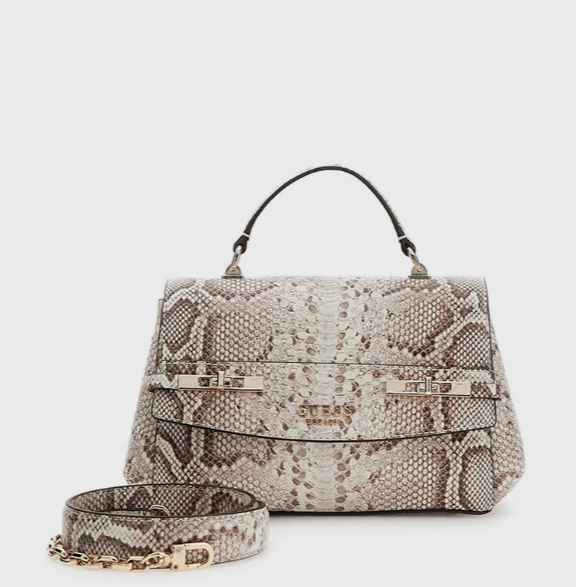 Guess MELINDA Snakeskin Satchel Bag