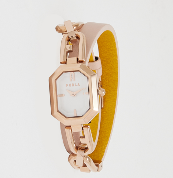 Furla OCTAGONAL White Dial Analog Watch
