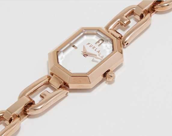 Furla OCTAGONAL White Dial Analog Watch