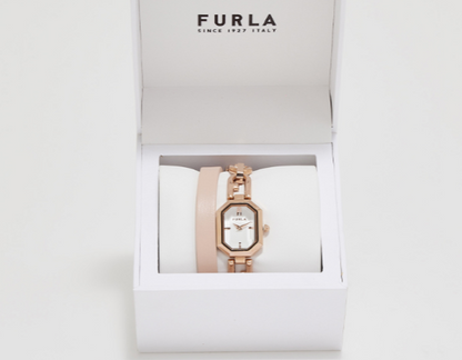 Furla OCTAGONAL White Dial Analog Watch