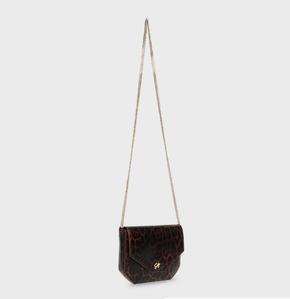 Steve Madden BSANDRYE Leopard Printed Flap Crossbody Bag