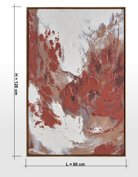 etra Framed Canvas Wall Art - 80x120 cm