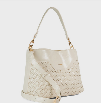 Dune London DINIDELPHINE Basket Weave Shoulder Bag
