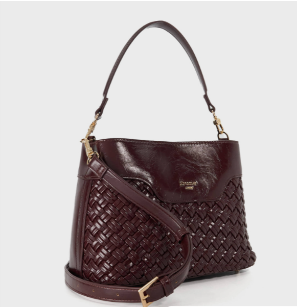 Dune London DINIDELPHINE Basket Weave Shoulder Bag