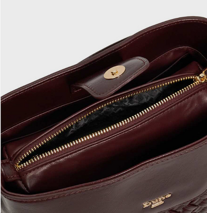Dune London DINIDELPHINE Basket Weave Shoulder Bag