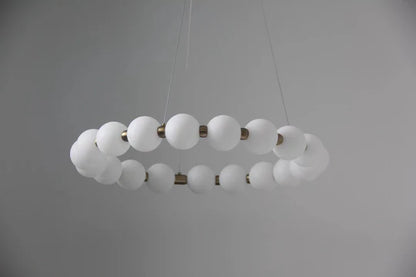 جالاك - ثريا دائرية بتصميم حبة سحرية نورديك، بتصميم عصري وبسيط (مجموعة من 3 قطع)