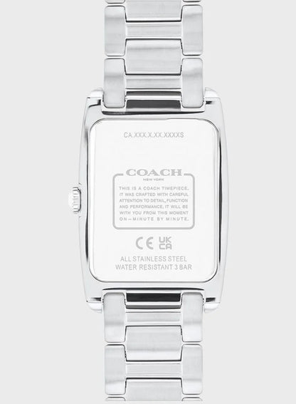 ساعة COACH التناظرية بسوار من الفولاذ 