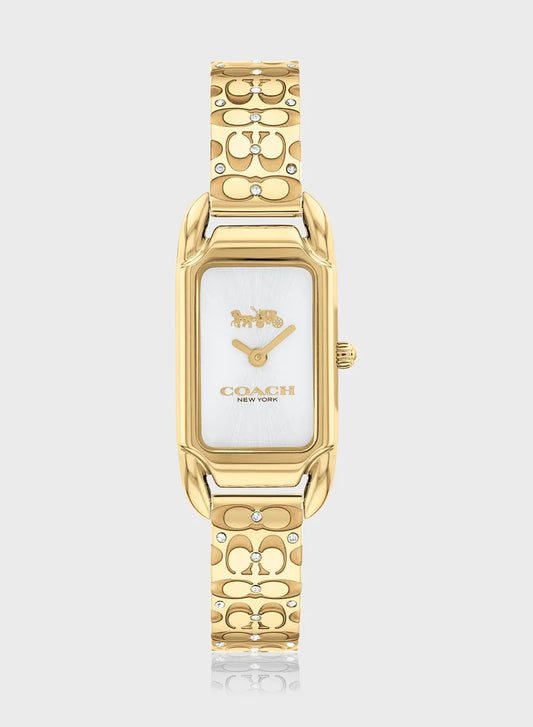 ساعة COACH التناظرية بسوار من الفولاذ 