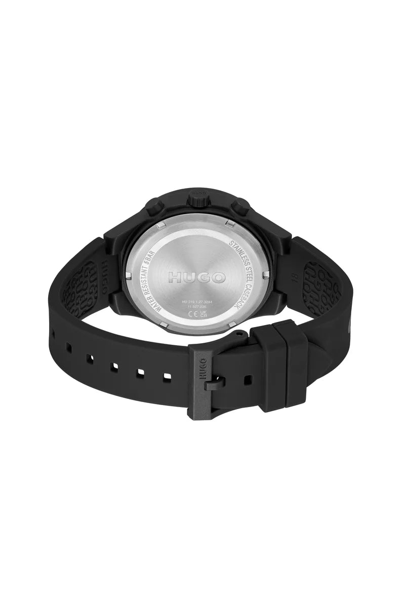 HUGO Analogue Watch with Silicone Bracelet