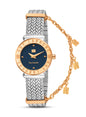 GUY LAROCHE Betty Watch for Women with Silver and Rosegold Stainless Steel Bracelet 25 mm 5 Atm