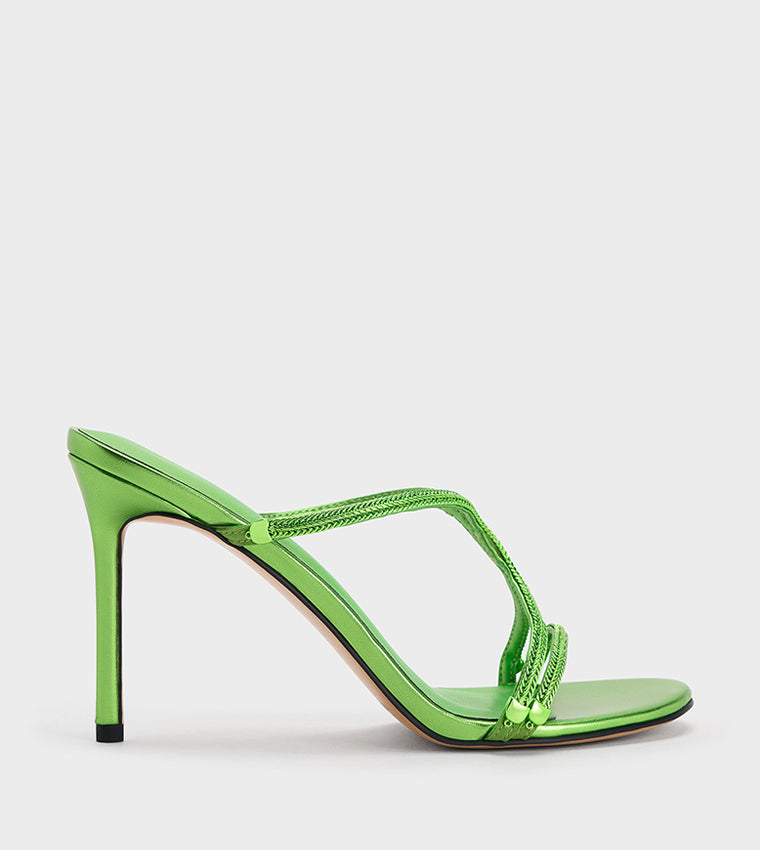 CHARLES & KEITH Embellished Open Toe Heel Sandals