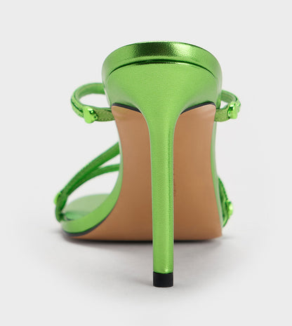 CHARLES & KEITH Embellished Open Toe Heel Sandals