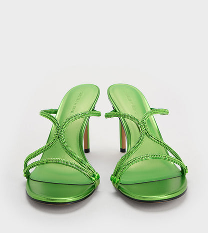 CHARLES & KEITH Embellished Open Toe Heel Sandals