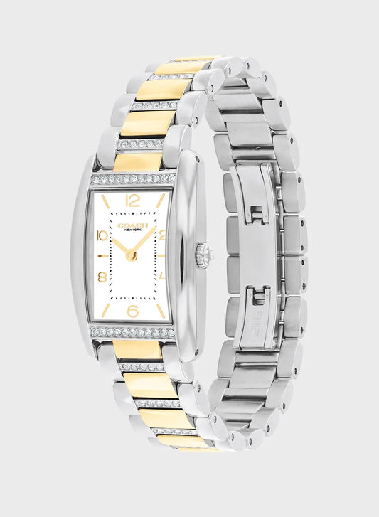 COACH Analogue Watch with Steel Bracelet