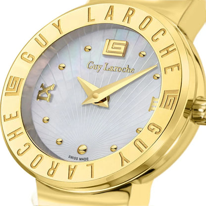 Guy Laroche Women's Stainless Steel Case Bracelet PINK Dial Watch