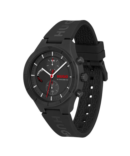 HUGO Analogue Watch with Silicone Bracelet