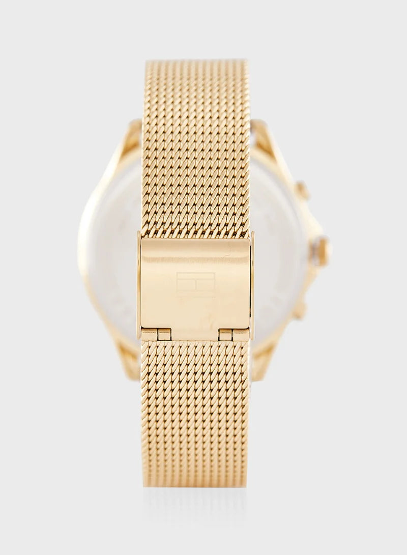 ساعة تومي هيلفيغر التناظرية متعددة الوظائف بسوار من الفولاذ 