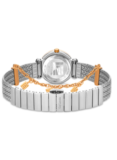 GUY LAROCHE Betty Watch for Women with Silver and Rosegold Stainless Steel Bracelet 25 mm 5 Atm